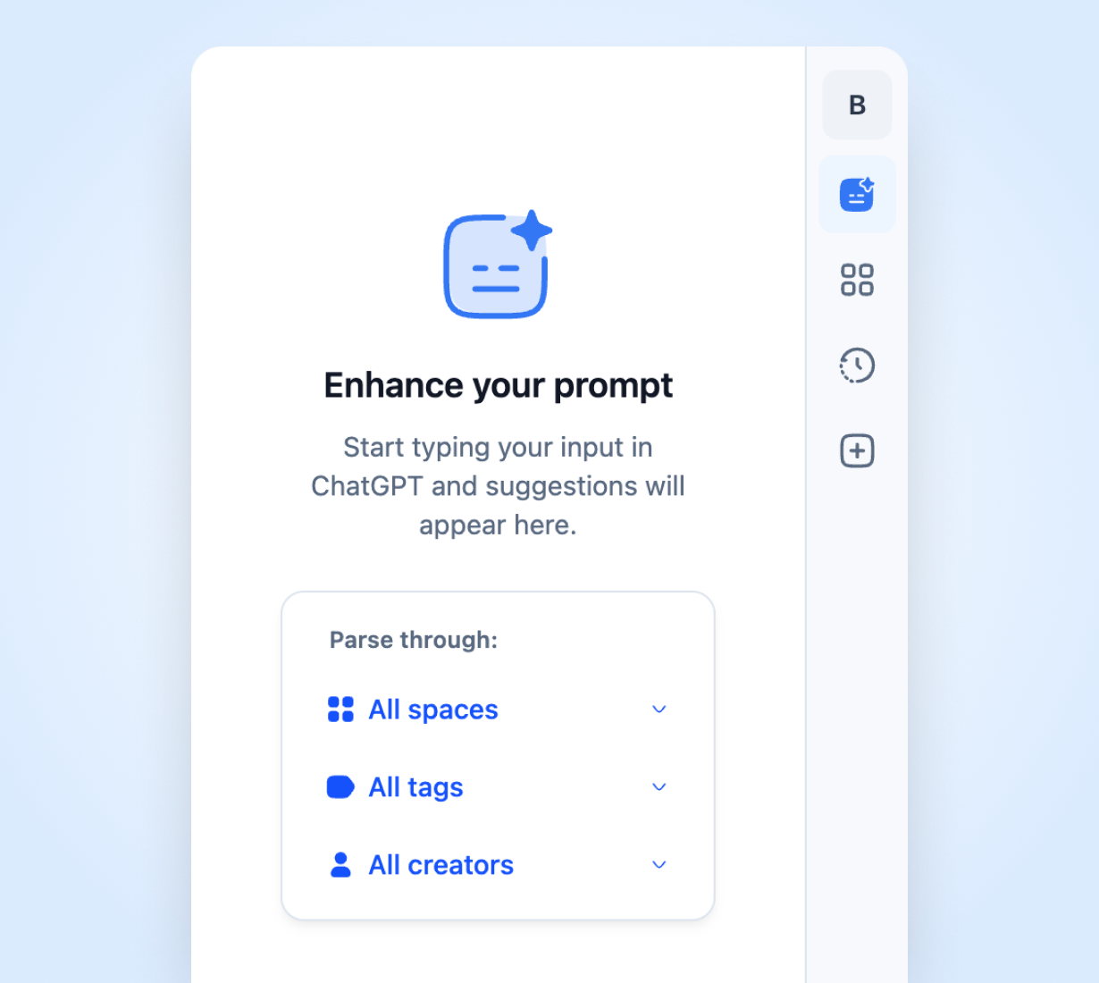 Promptr for AI browser extension — enhance your prompt